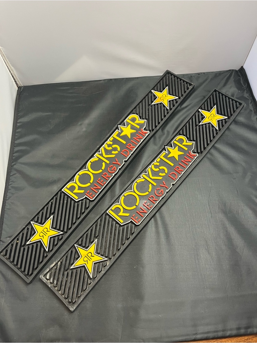 Rockstar Energy Drink Bar Mat set 231/2” x 31/2” approx.